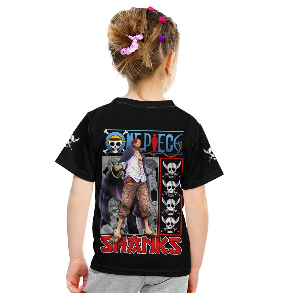 Shanks One Piece Kid T Shirt Anime Style