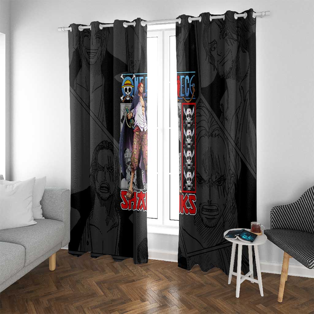 Shanks One Piece Window Curtain Anime Style