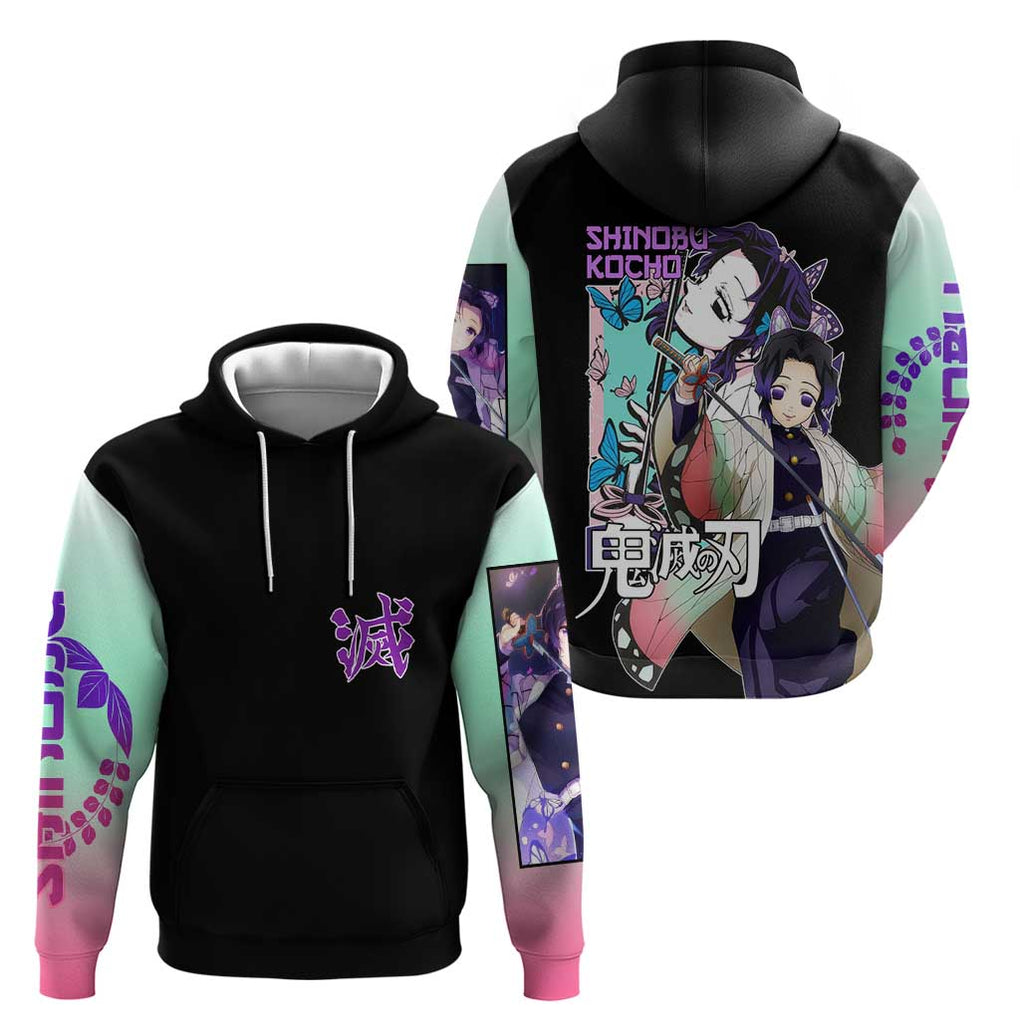 Shinobu Kocho Kimesu No Yaiba Hoodie Japan Anime Style