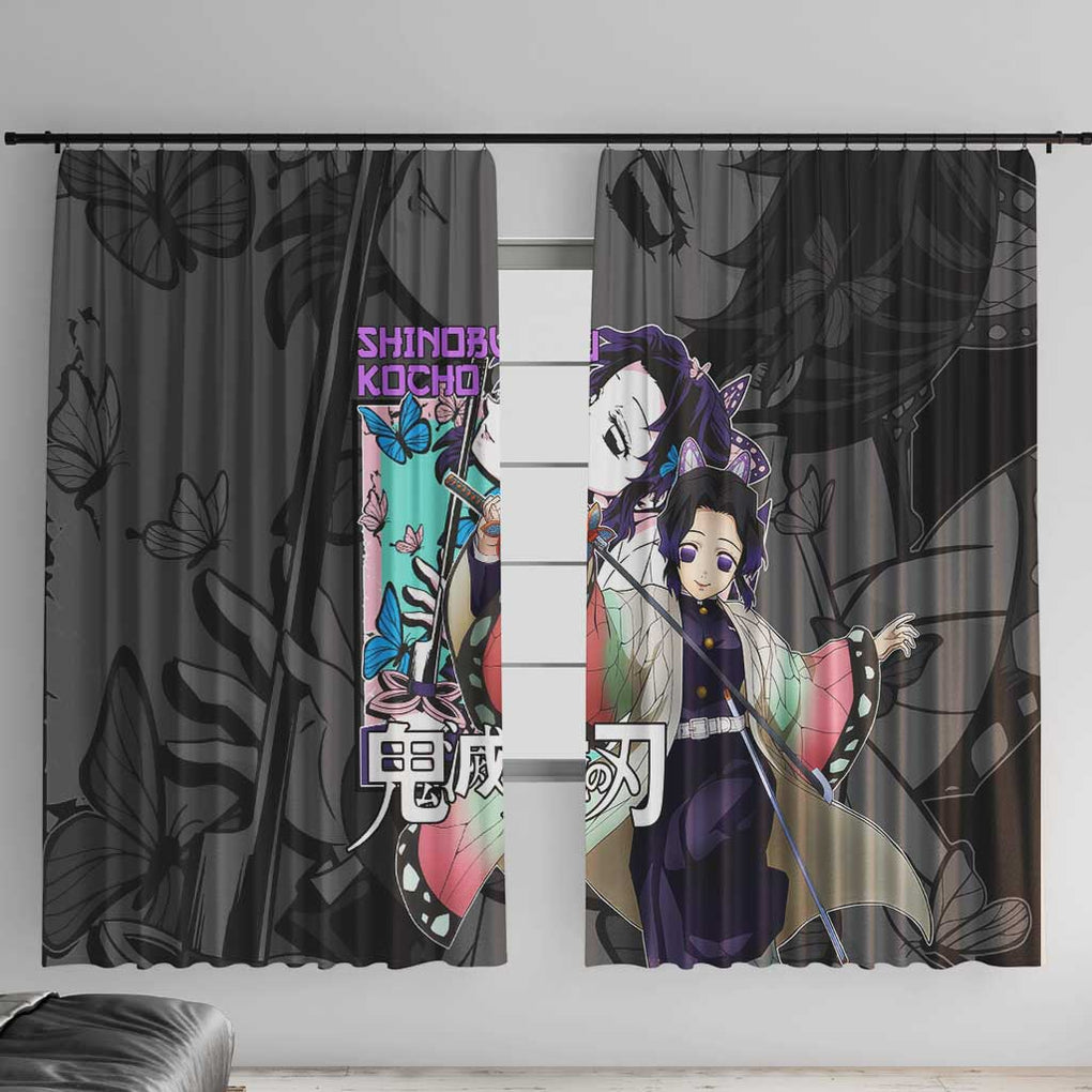 Shinobu Kocho Kimesu No Yaiba Window Curtain Japan Anime Style