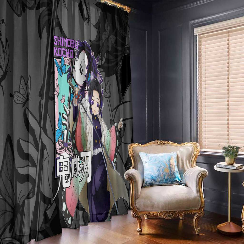 Shinobu Kocho Kimesu No Yaiba Window Curtain Japan Anime Style