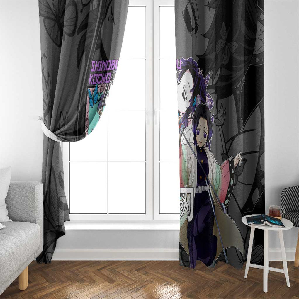 Shinobu Kocho Kimesu No Yaiba Window Curtain Japan Anime Style