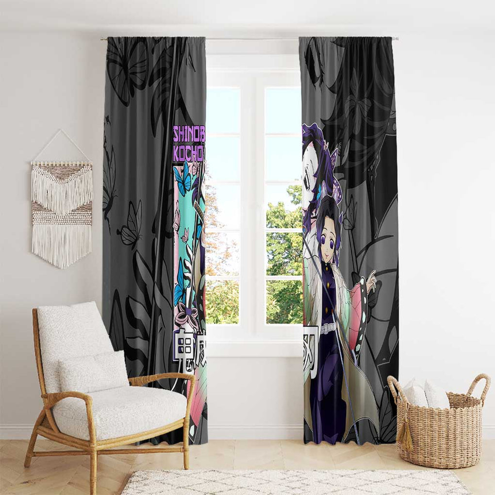 Shinobu Kocho Kimesu No Yaiba Window Curtain Japan Anime Style