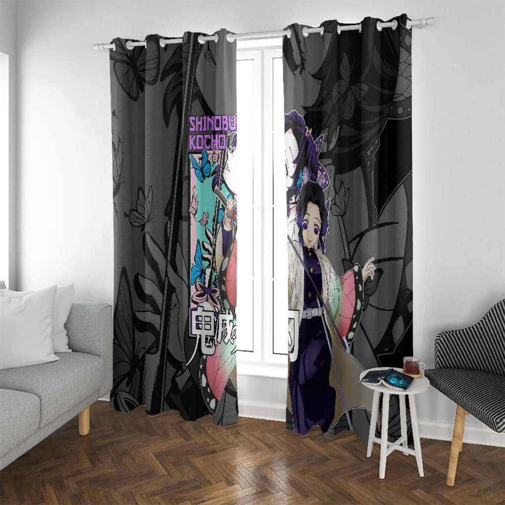 Shinobu Kocho Kimesu No Yaiba Window Curtain Japan Anime Style