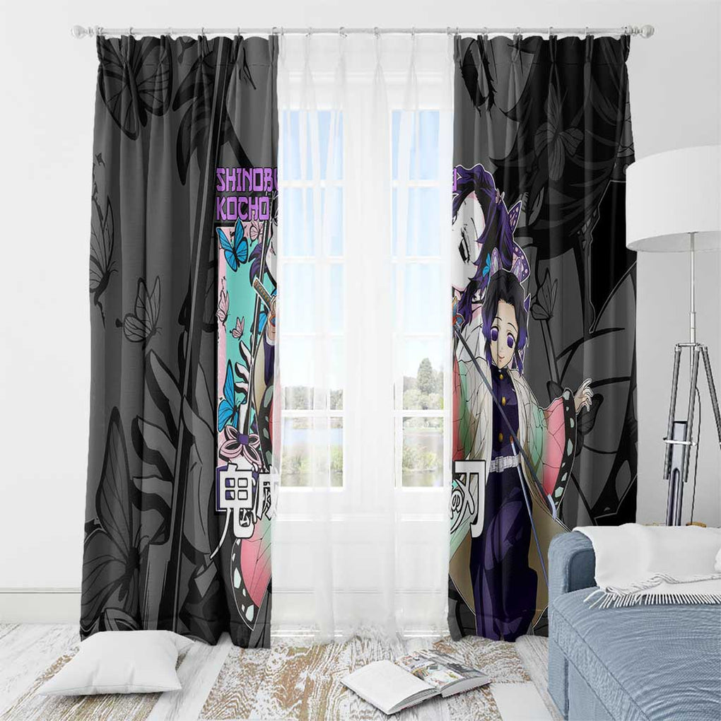 Shinobu Kocho Kimesu No Yaiba Window Curtain Japan Anime Style