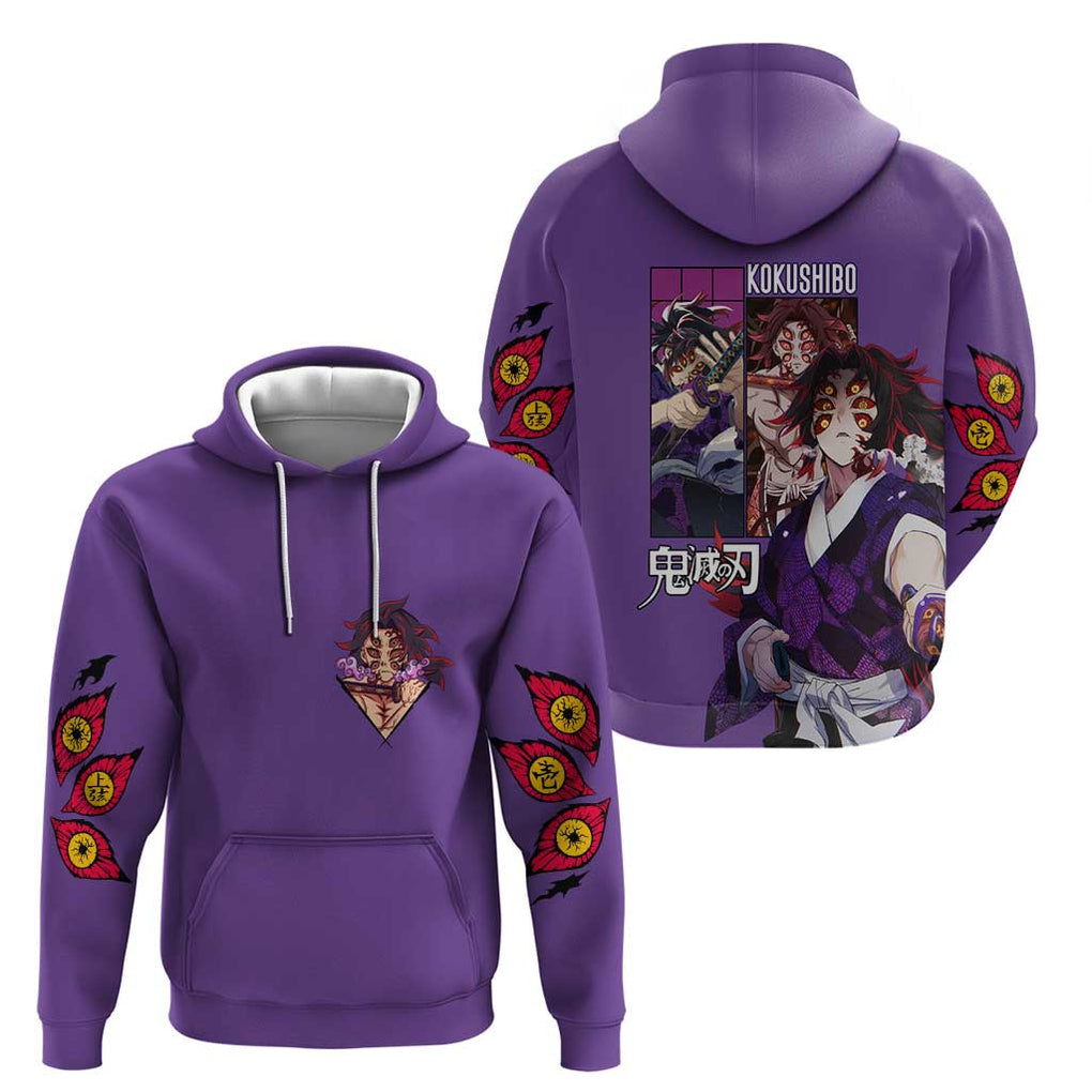 Kokushibo Kimesu No Yaiba Hoodie Japan Anime Style