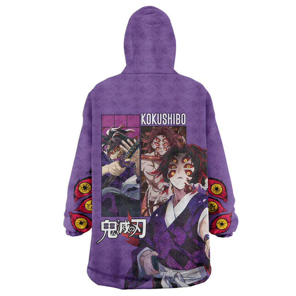 Kokushibo Kimesu No Yaiba Wearable Blanket Hoodie Japan Anime Style