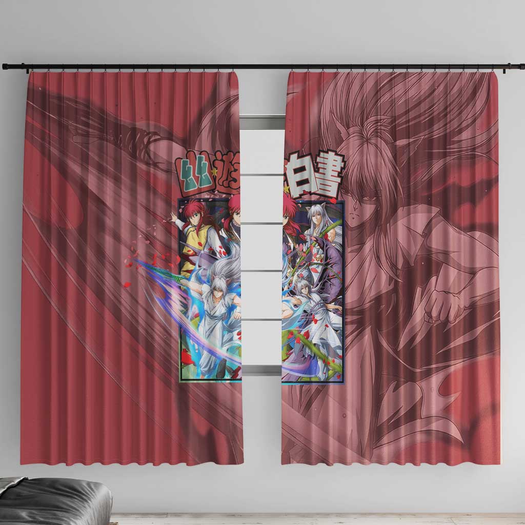 Yoko Kurama Yuyu Hakusho Window Curtain Anime Style