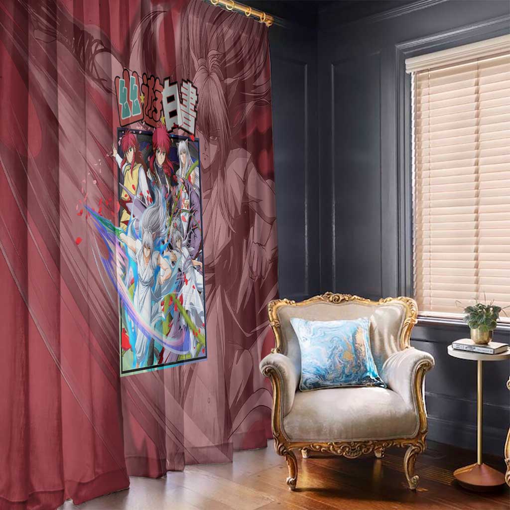 Yoko Kurama Yuyu Hakusho Window Curtain Anime Style