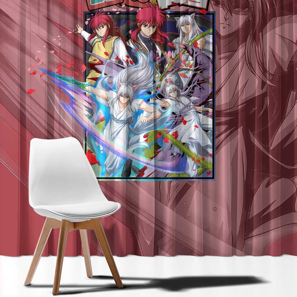 Yoko Kurama Yuyu Hakusho Window Curtain Anime Style