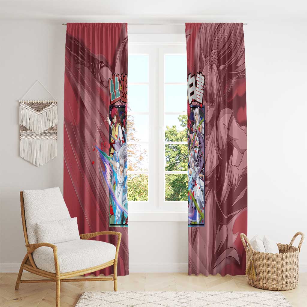 Yoko Kurama Yuyu Hakusho Window Curtain Anime Style