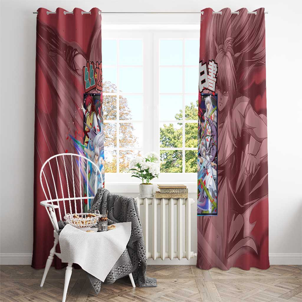Yoko Kurama Yuyu Hakusho Window Curtain Anime Style
