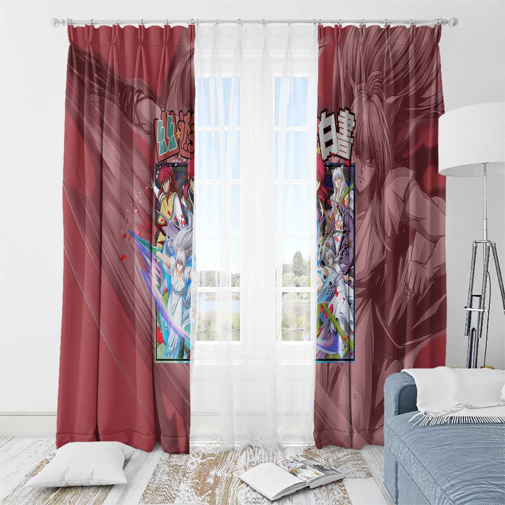 Yoko Kurama Yuyu Hakusho Window Curtain Anime Style