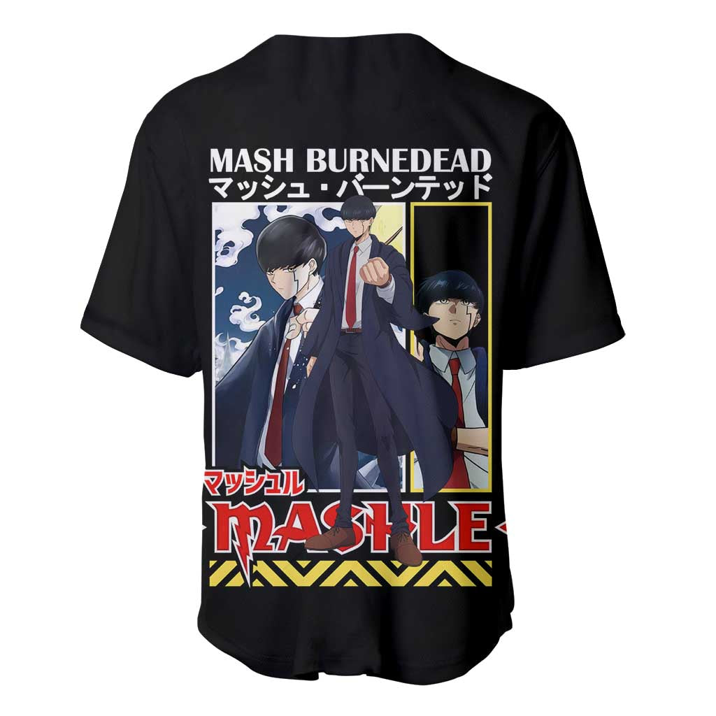 Mash Burnedead Mashle Baseball Jersey Anime Style