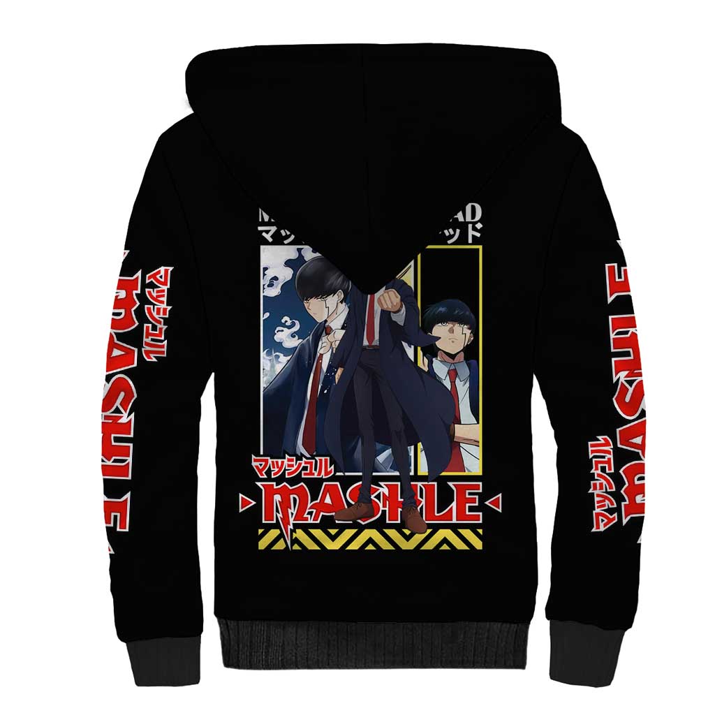 Mash Burnedead Mashle Sherpa Hoodie Anime Style