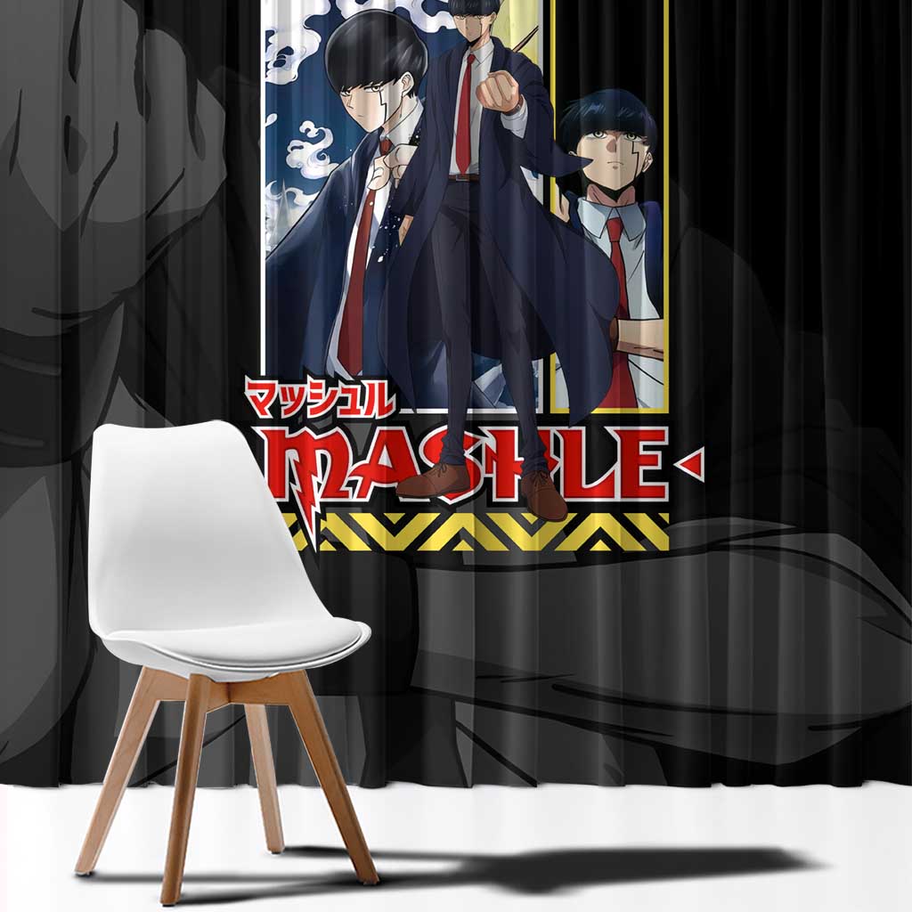 Mash Burnedead Mashle Window Curtain Anime Style
