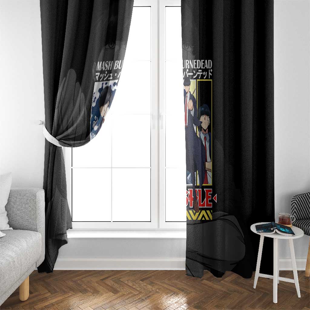 Mash Burnedead Mashle Window Curtain Anime Style