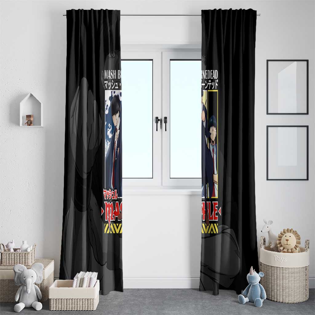 Mash Burnedead Mashle Window Curtain Anime Style