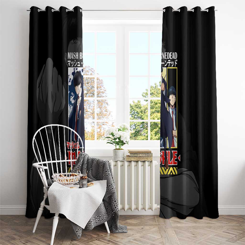 Mash Burnedead Mashle Window Curtain Anime Style