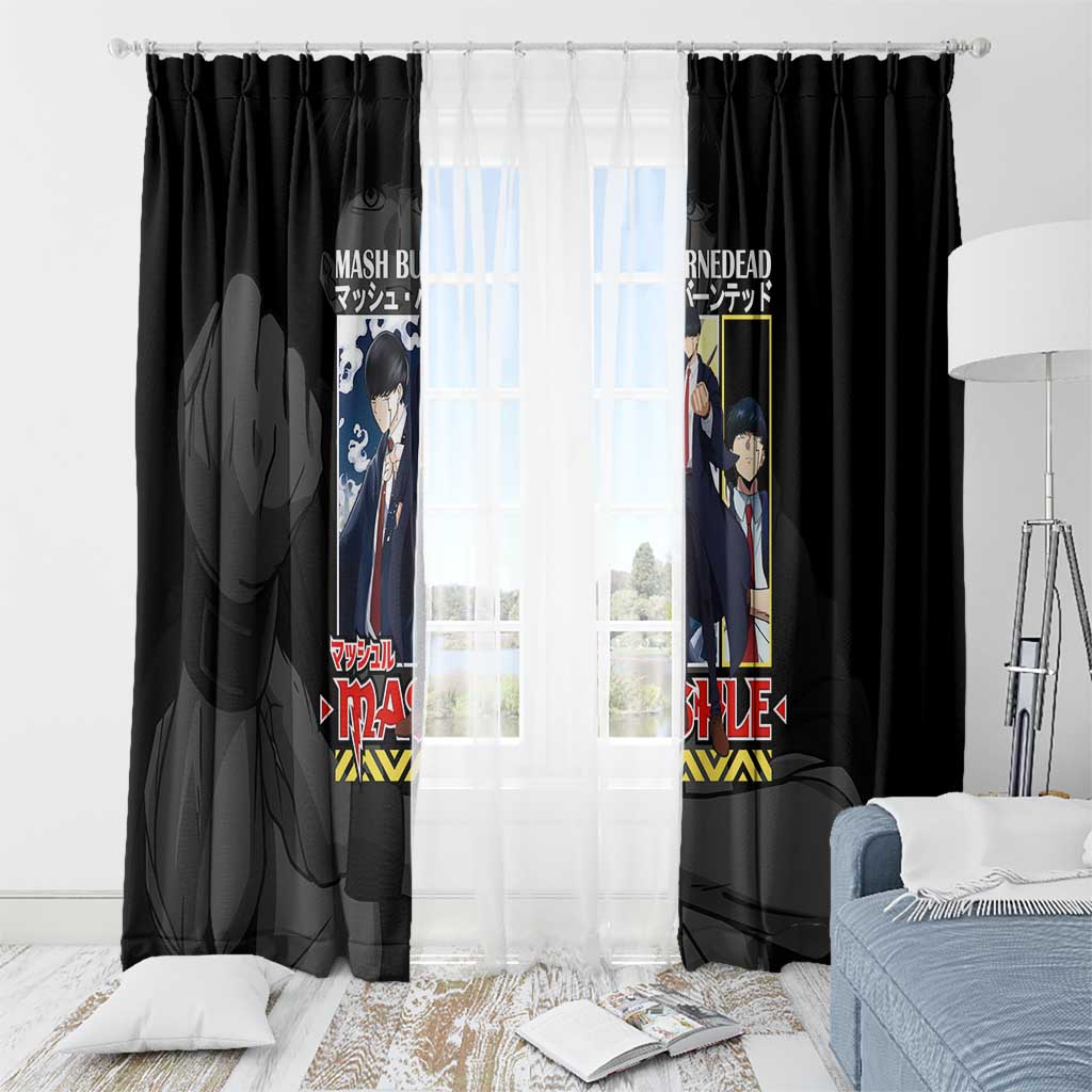 Mash Burnedead Mashle Window Curtain Anime Style