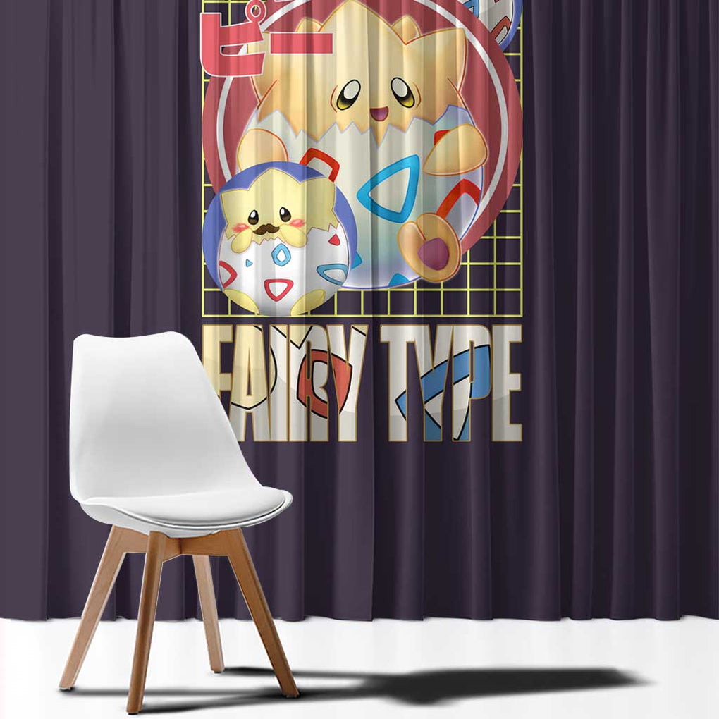 Togepi - Poke Window Curtain Anime Style