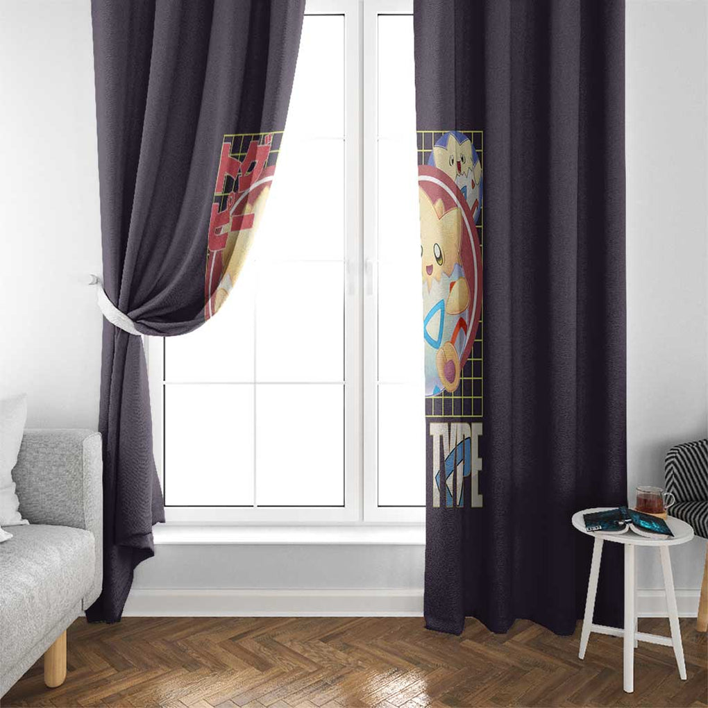 Togepi - Poke Window Curtain Anime Style