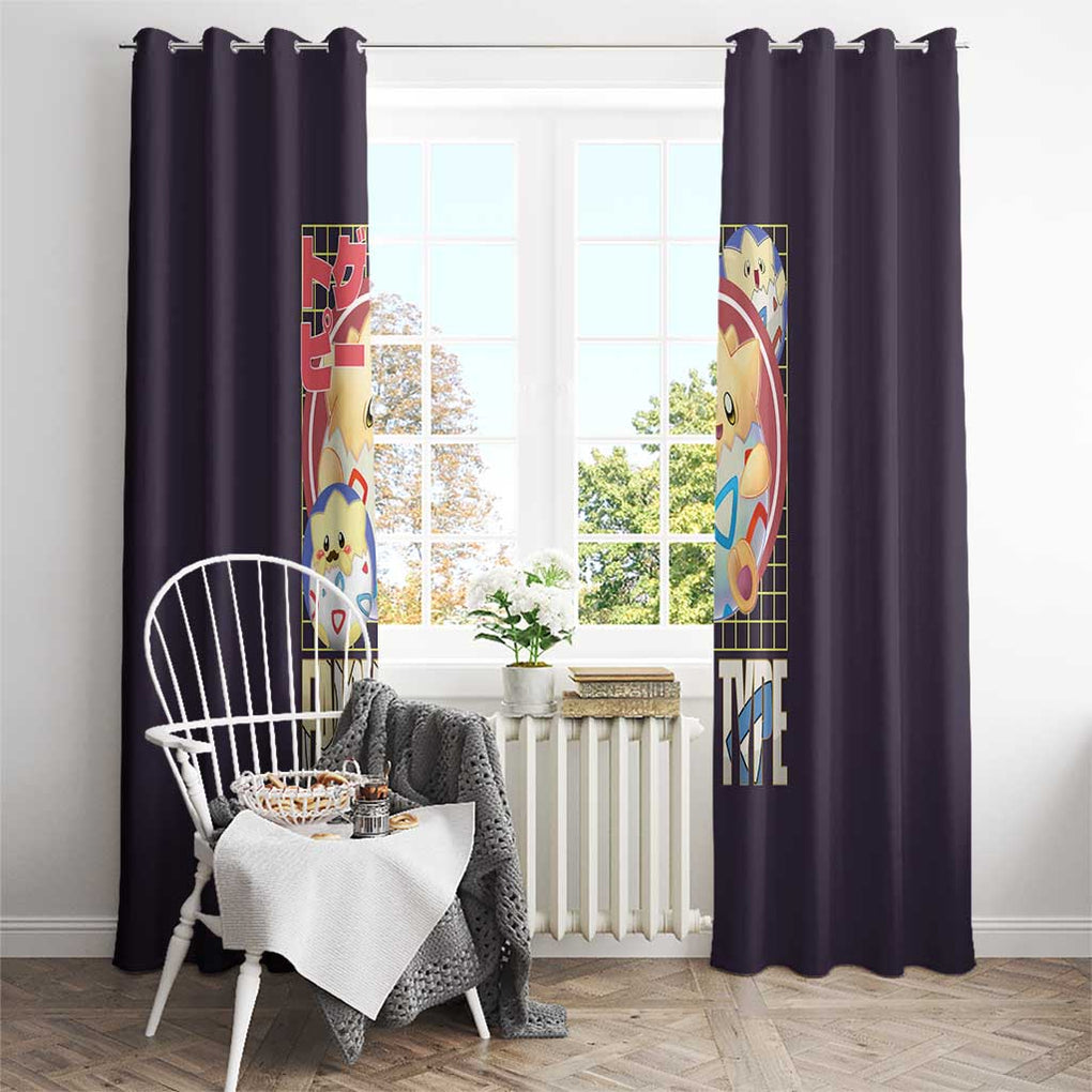 Togepi - Poke Window Curtain Anime Style