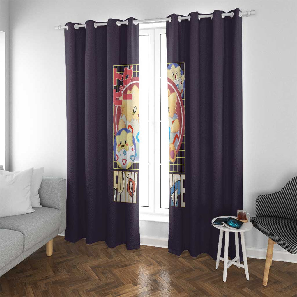 Togepi - Poke Window Curtain Anime Style