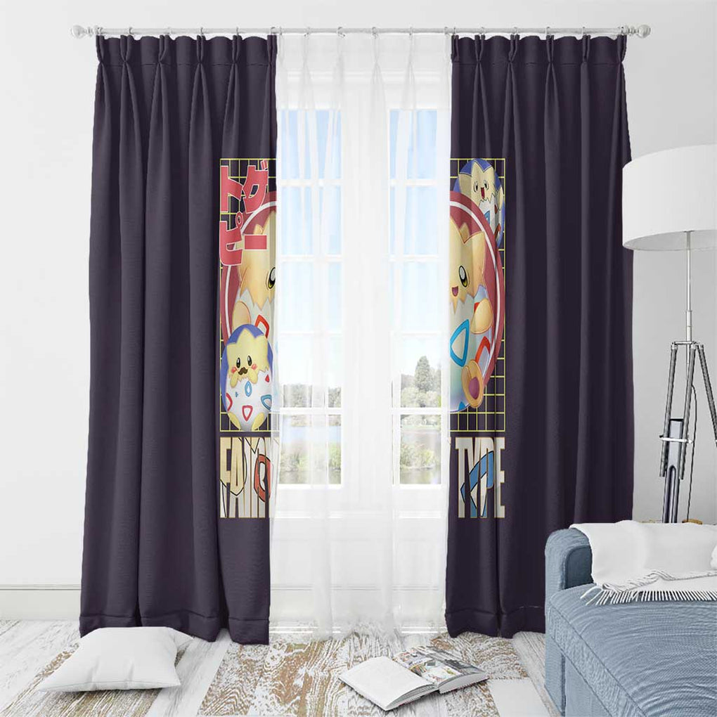 Togepi - Poke Window Curtain Anime Style