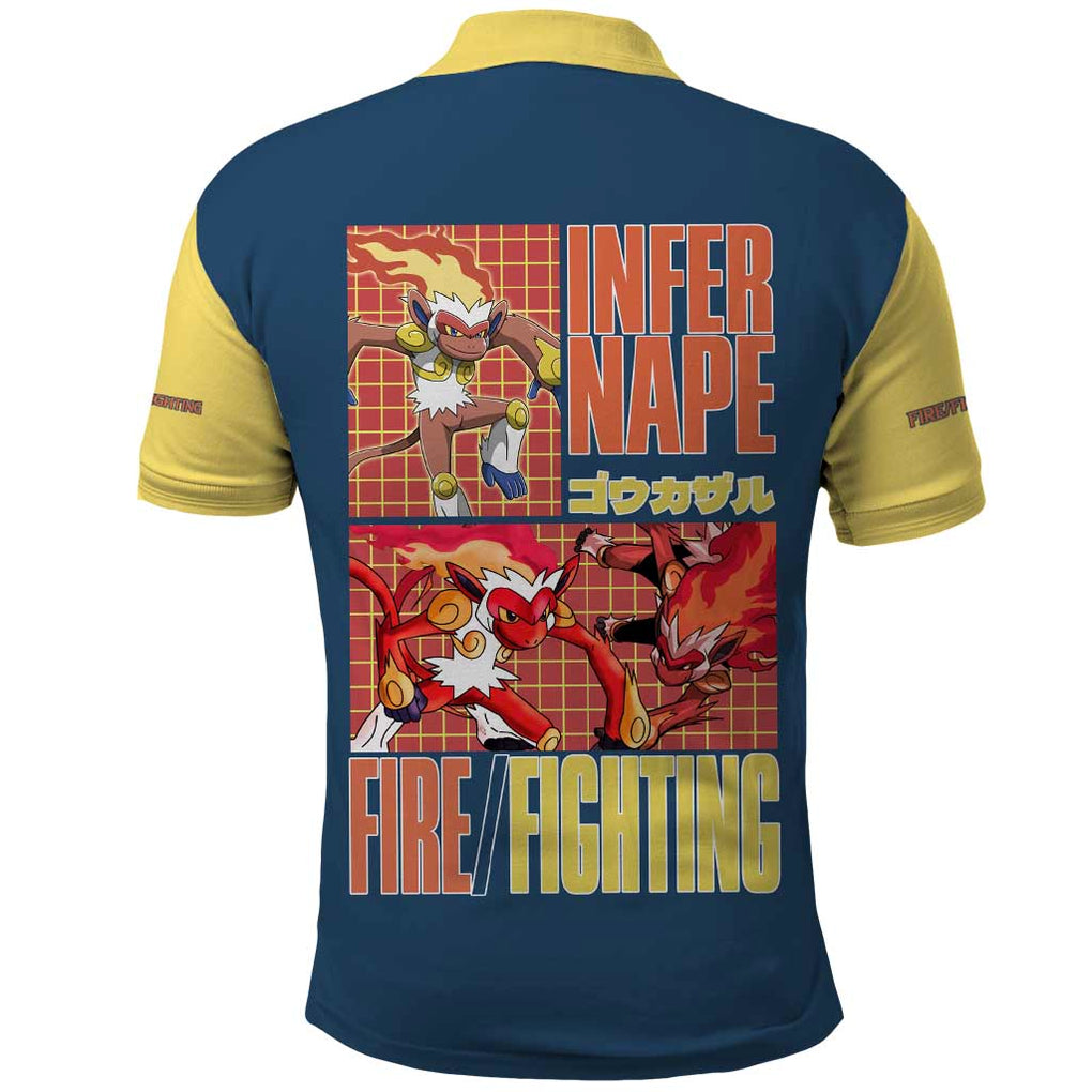 Infernape - Poke Polo Shirt Anime Style