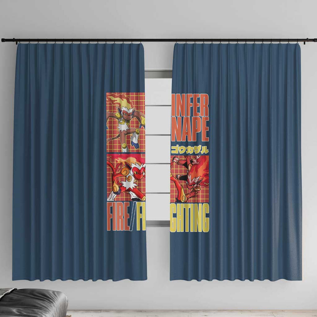 Infernape - Poke Window Curtain Anime Style