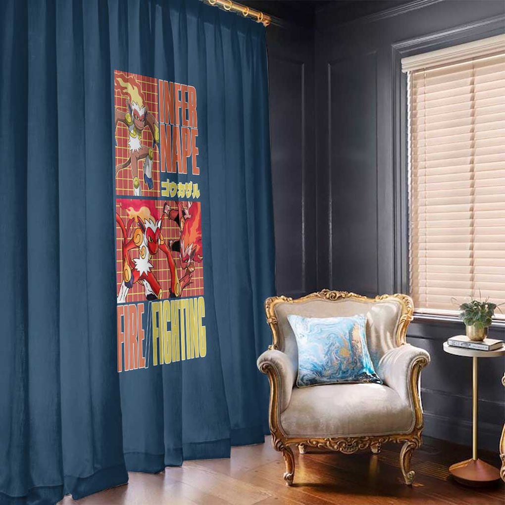 Infernape - Poke Window Curtain Anime Style