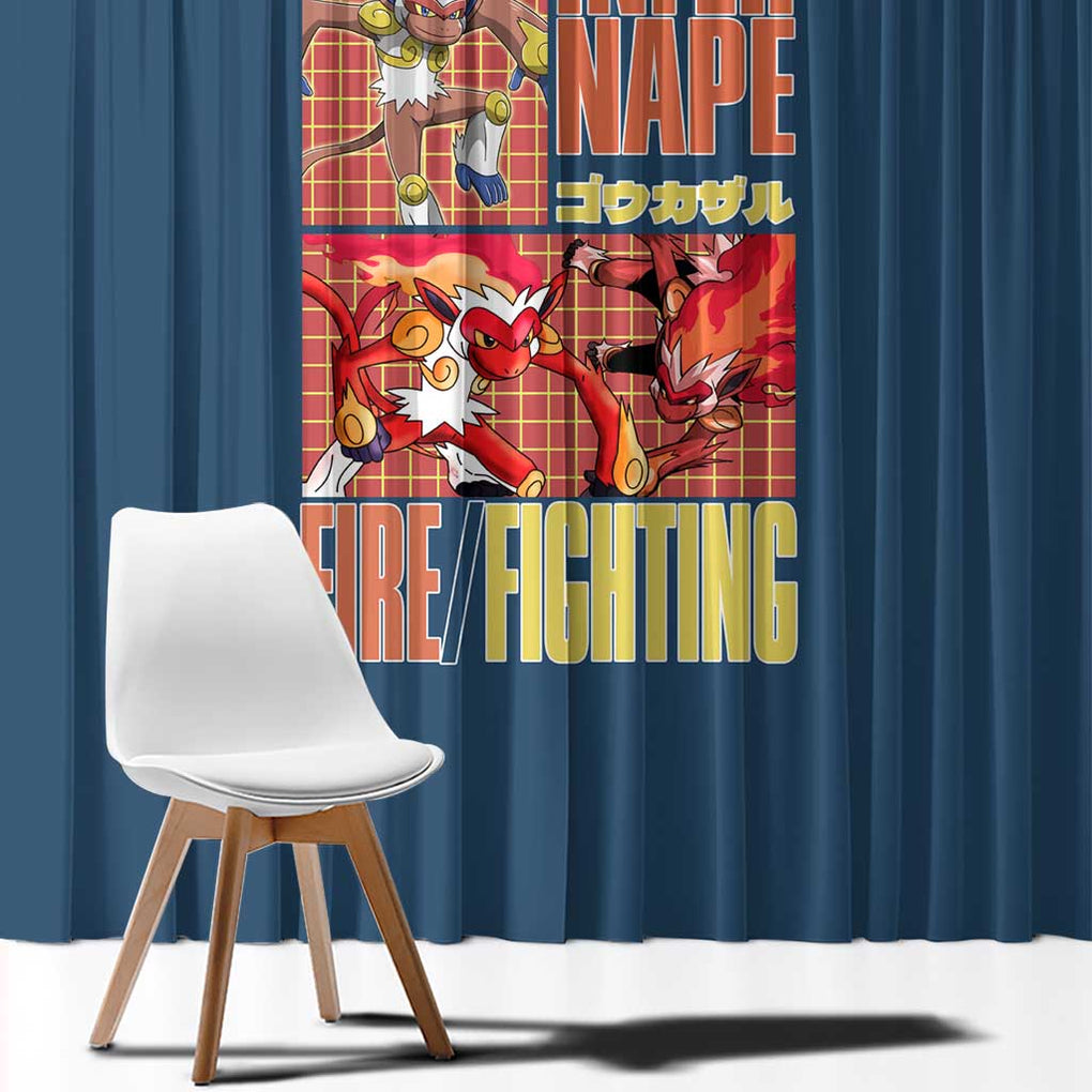 Infernape - Poke Window Curtain Anime Style
