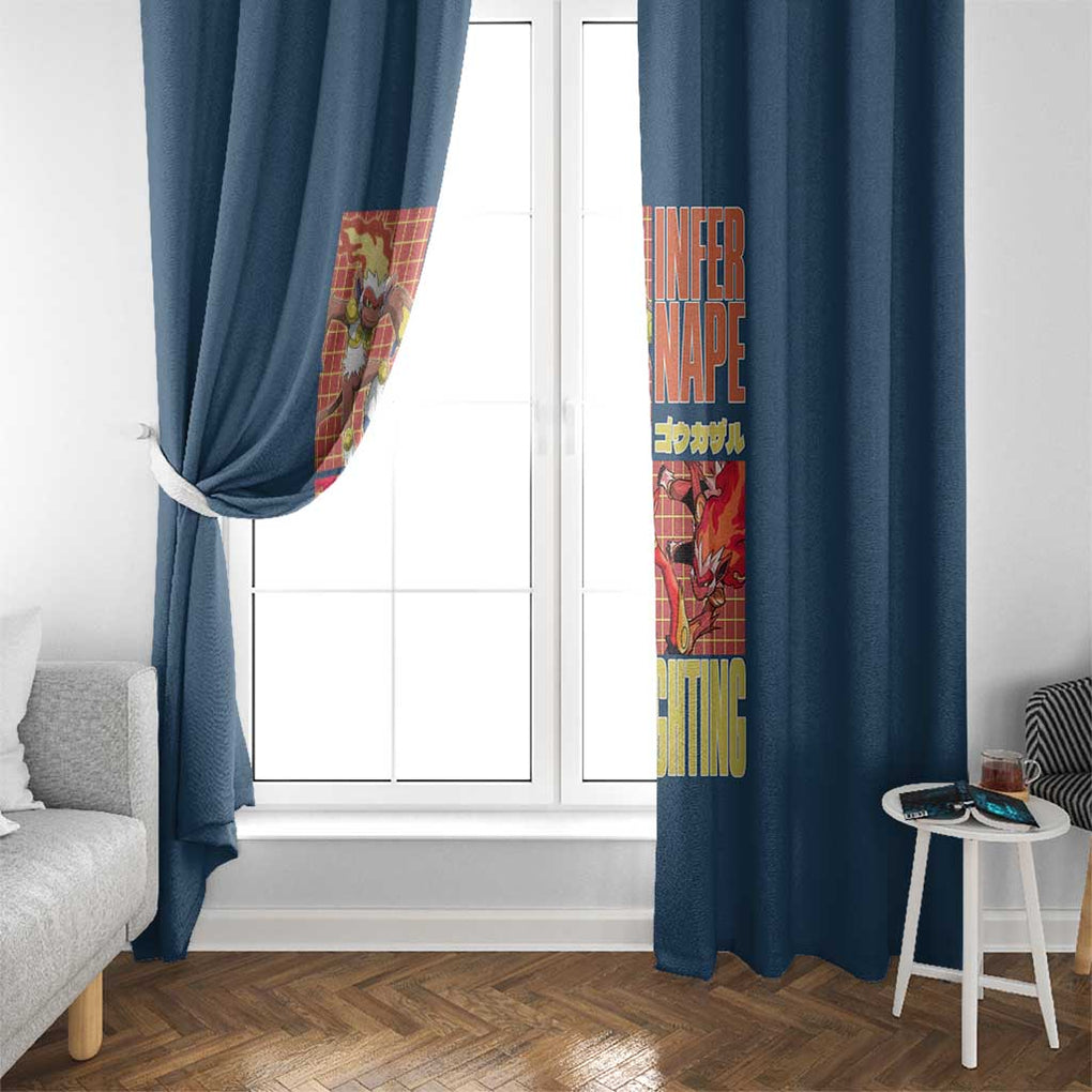 Infernape - Poke Window Curtain Anime Style