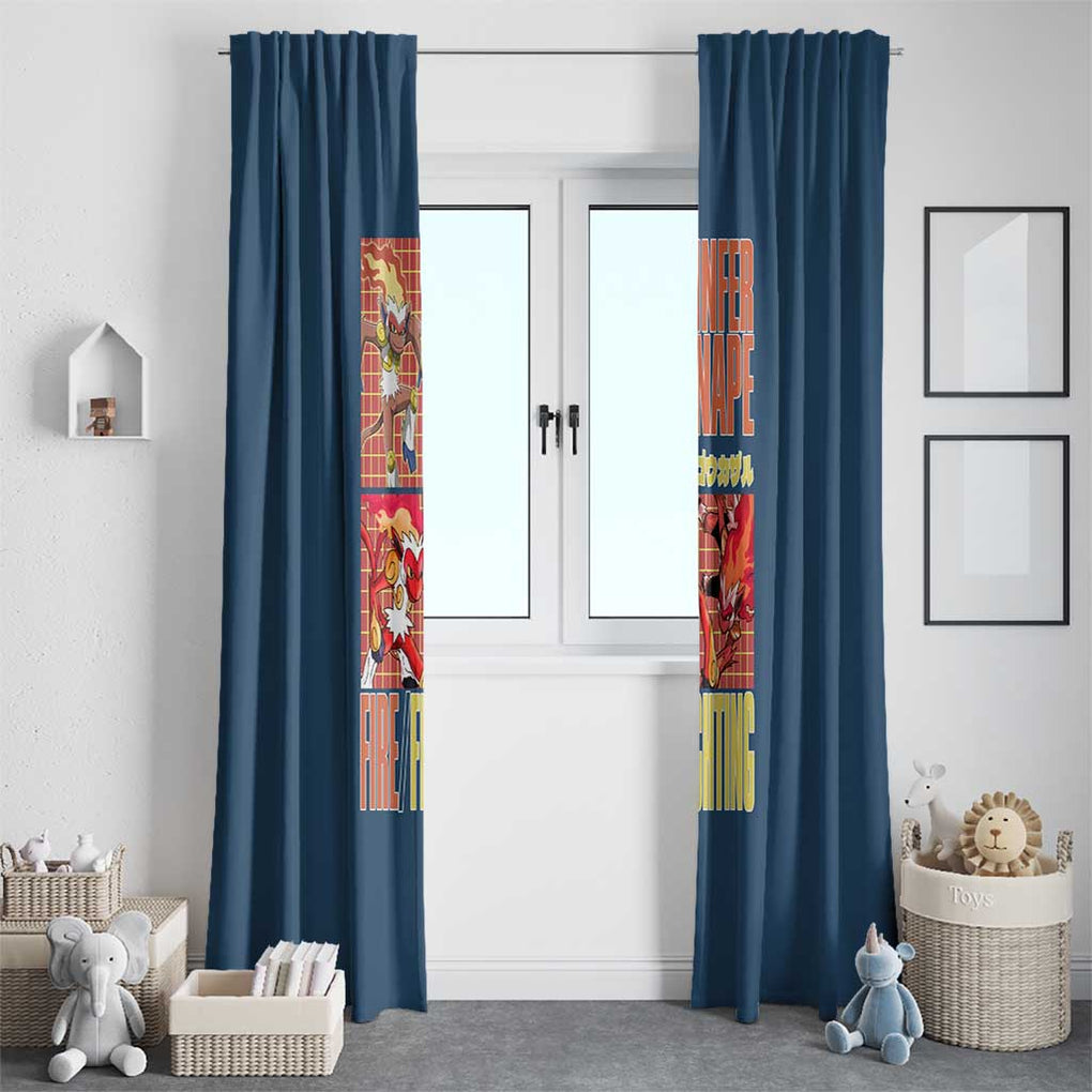 Infernape - Poke Window Curtain Anime Style
