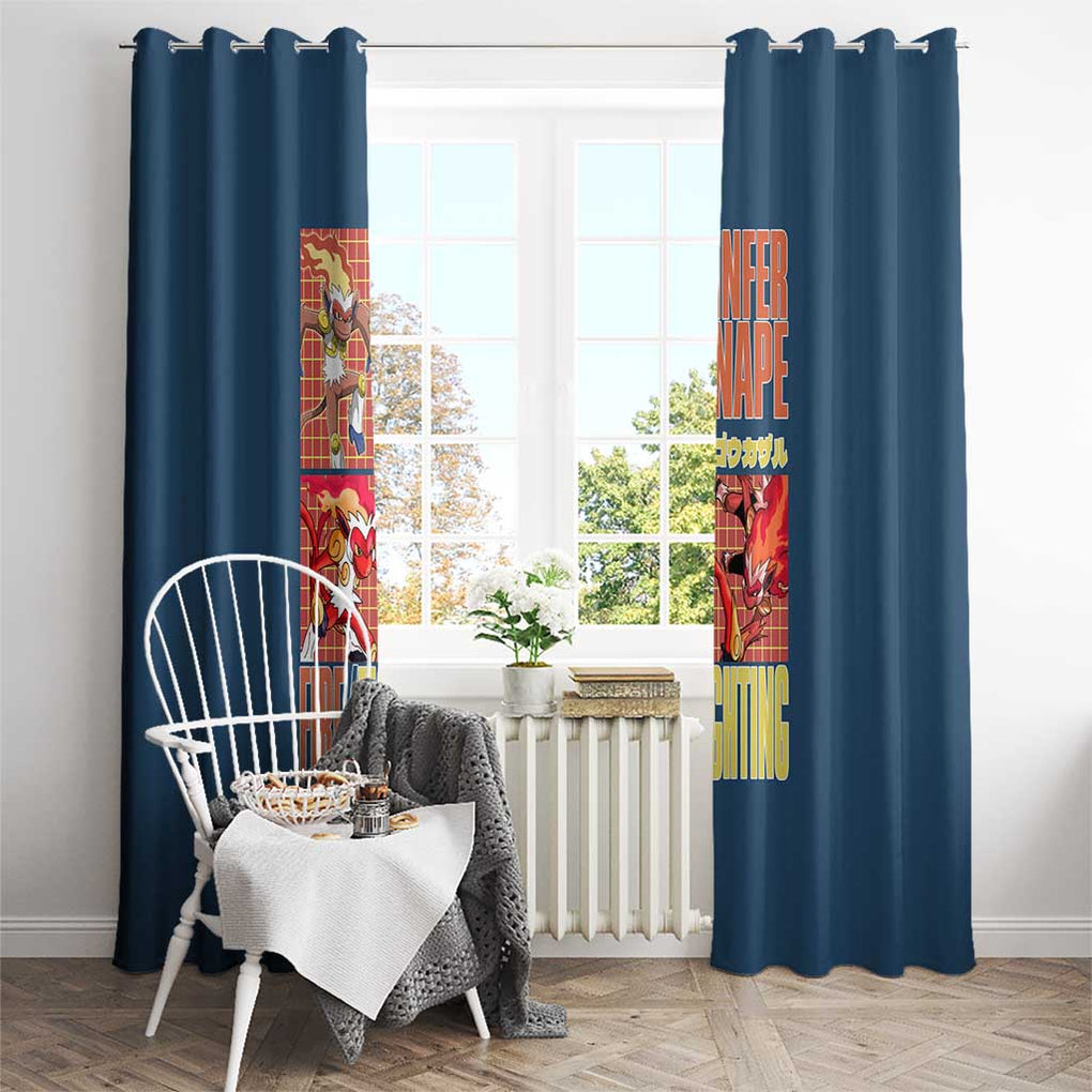 Infernape - Poke Window Curtain Anime Style