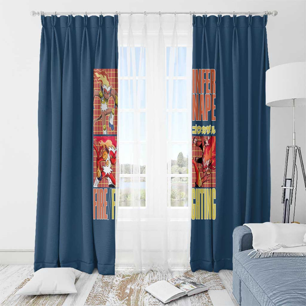 Infernape - Poke Window Curtain Anime Style
