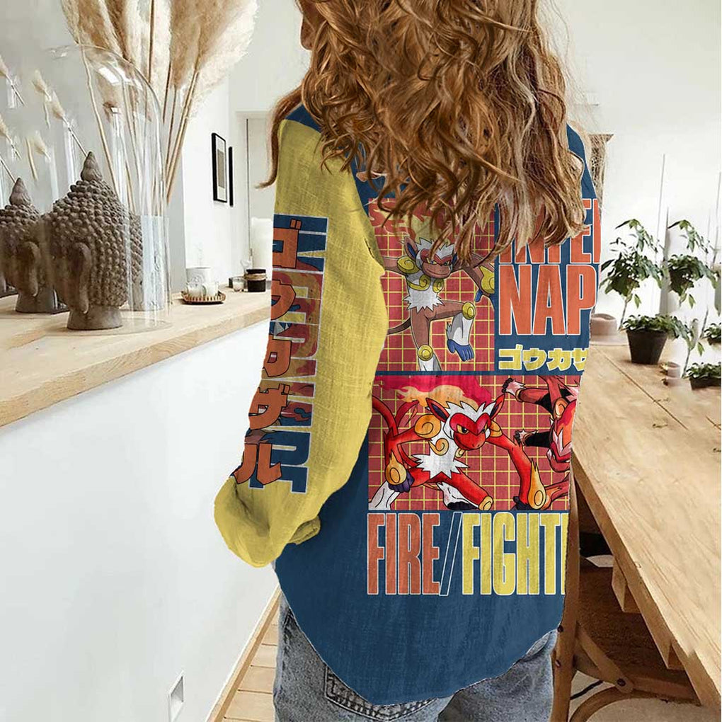 Infernape - Poke Women Casual Shirt Anime Style
