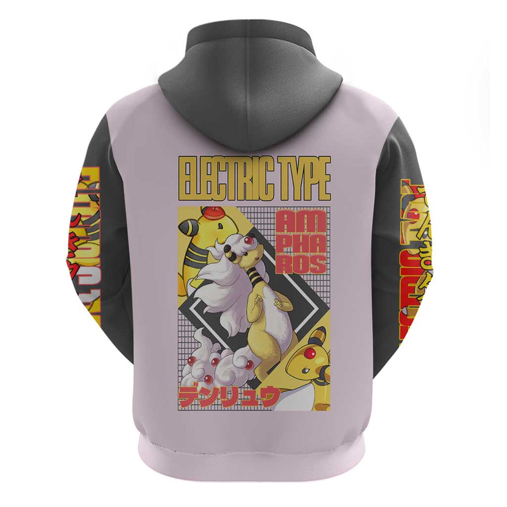Ampharos - Poke Hoodie Anime Style