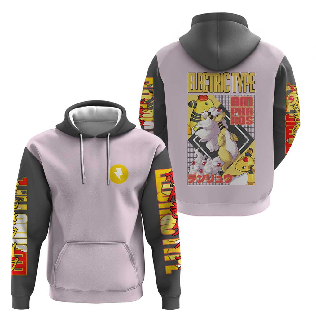 Ampharos - Poke Hoodie Anime Style