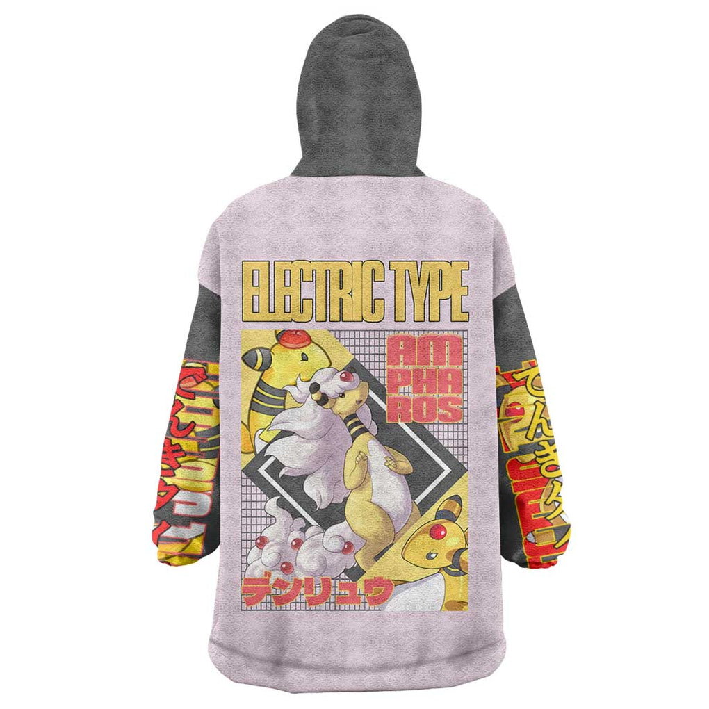Ampharos - Poke Wearable Blanket Hoodie Anime Style