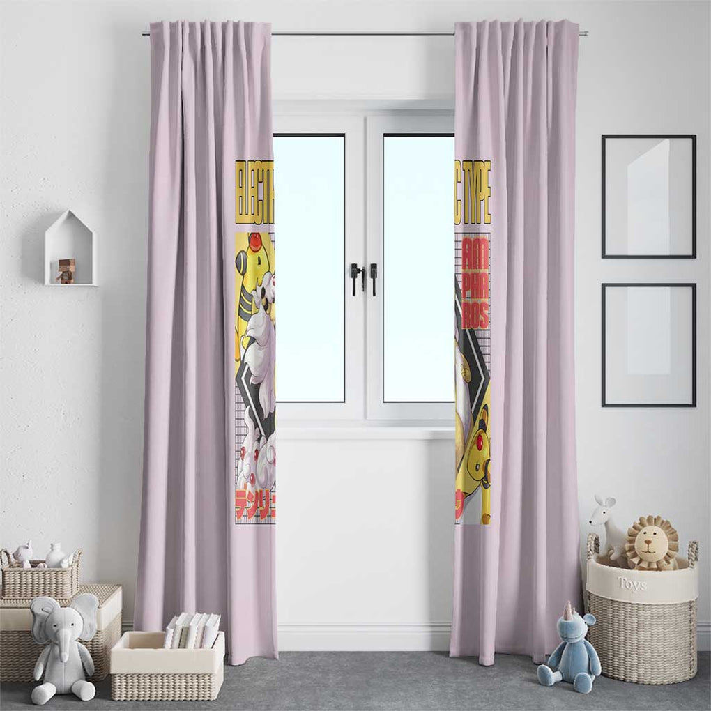 Ampharos - Poke Window Curtain Anime Style