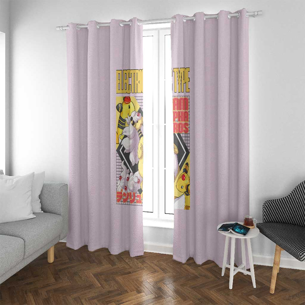 Ampharos - Poke Window Curtain Anime Style
