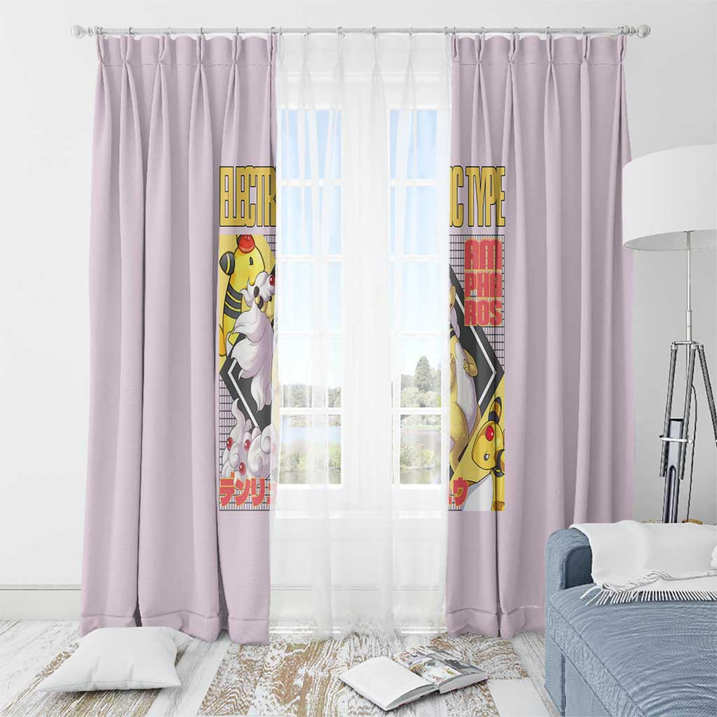Ampharos - Poke Window Curtain Anime Style