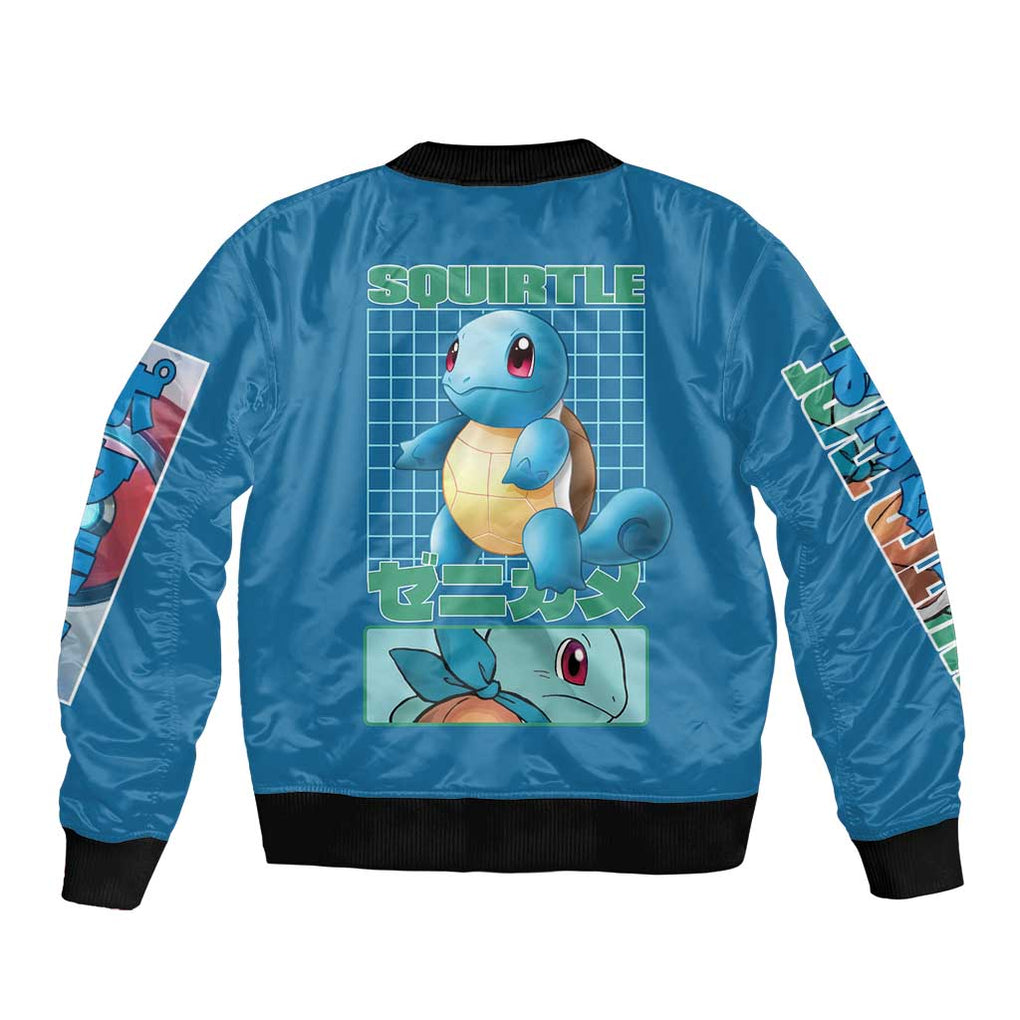 Squirtle Poke Bomber Jacket Anime Style