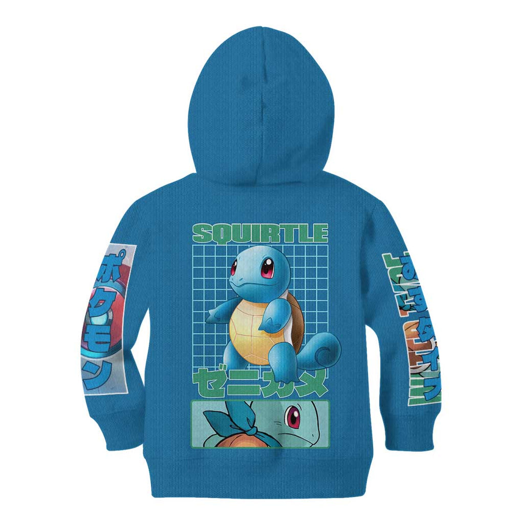 Squirtle Poke Kid Hoodie Anime Style