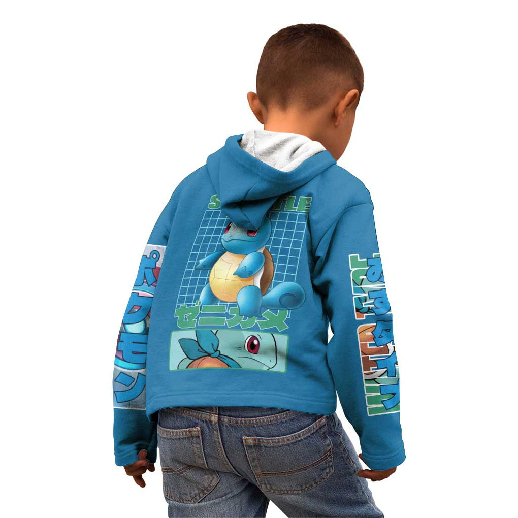 Squirtle Poke Kid Hoodie Anime Style