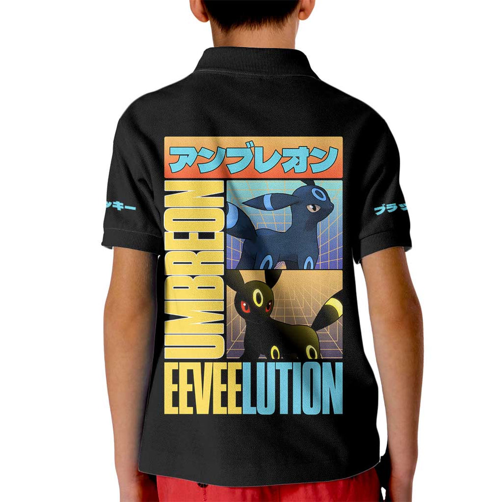 Umbreon Poke Kid Polo Shirt Anime Style