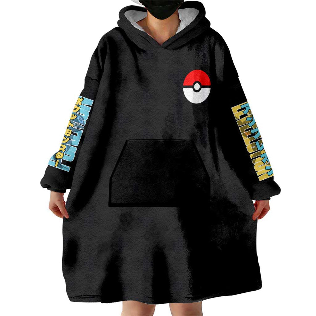 Umbreon Poke Wearable Blanket Hoodie Anime Style