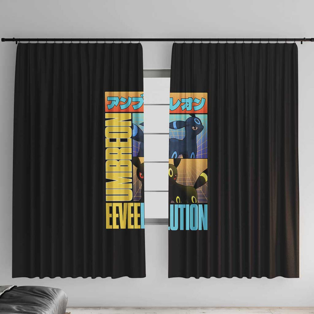 Umbreon Poke Window Curtain Anime Style
